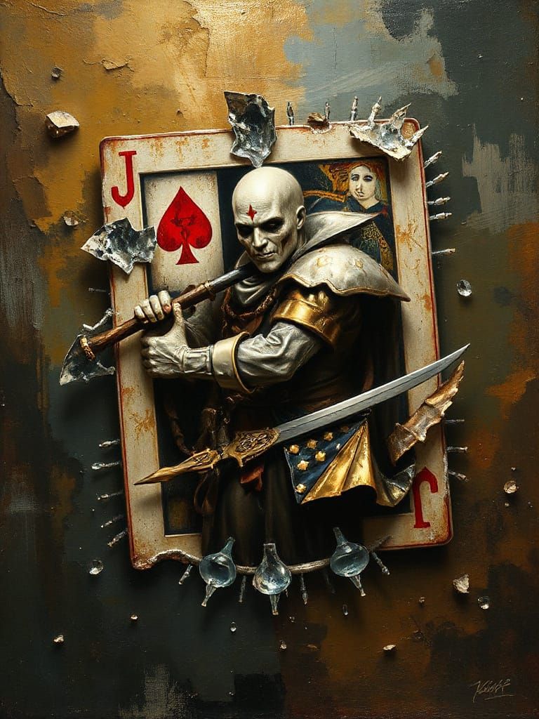 Heroic Jack of Spades Adventurer in Ultra-Realistic Film Sty...