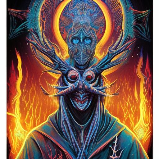 High Priestess Ritual by Campfire Light