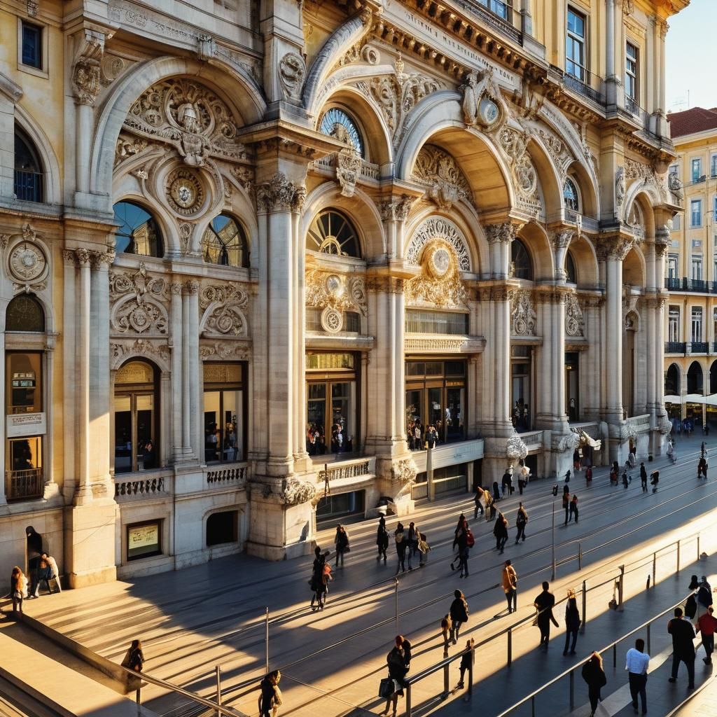Rossio Railway Station: Lisbon Architectural Romanticism