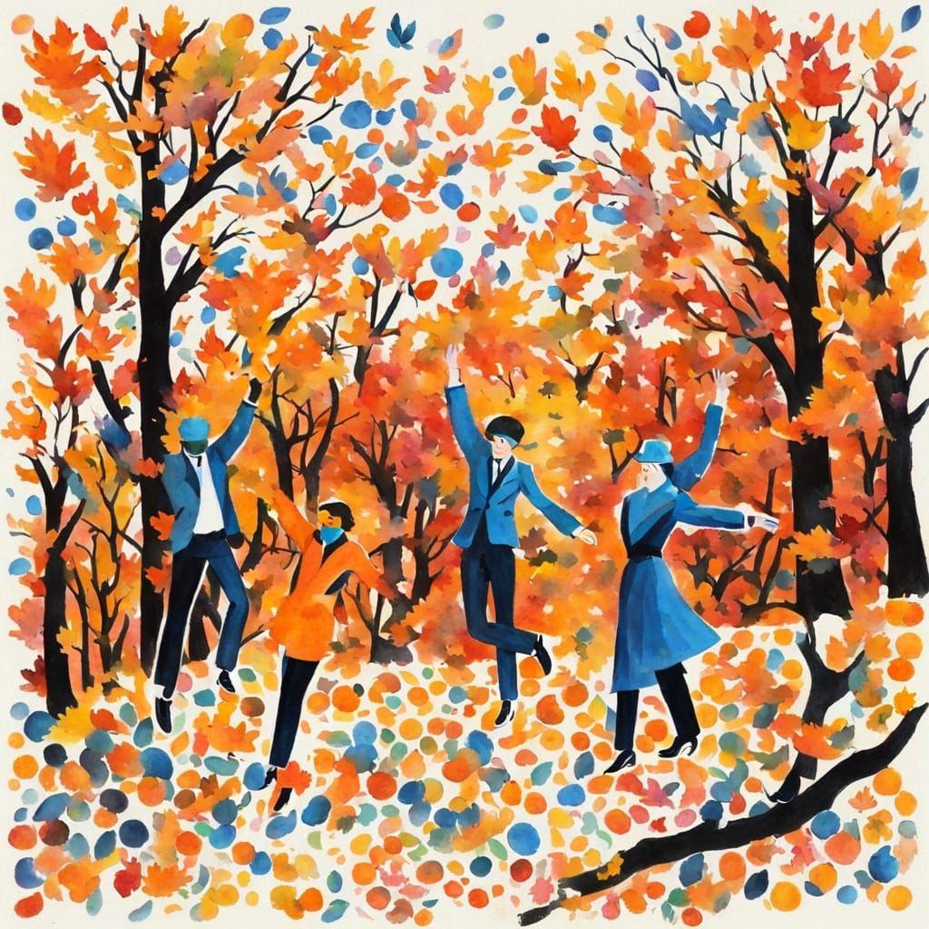 Astral Expressionist Shimmers Disco Dancers High Five