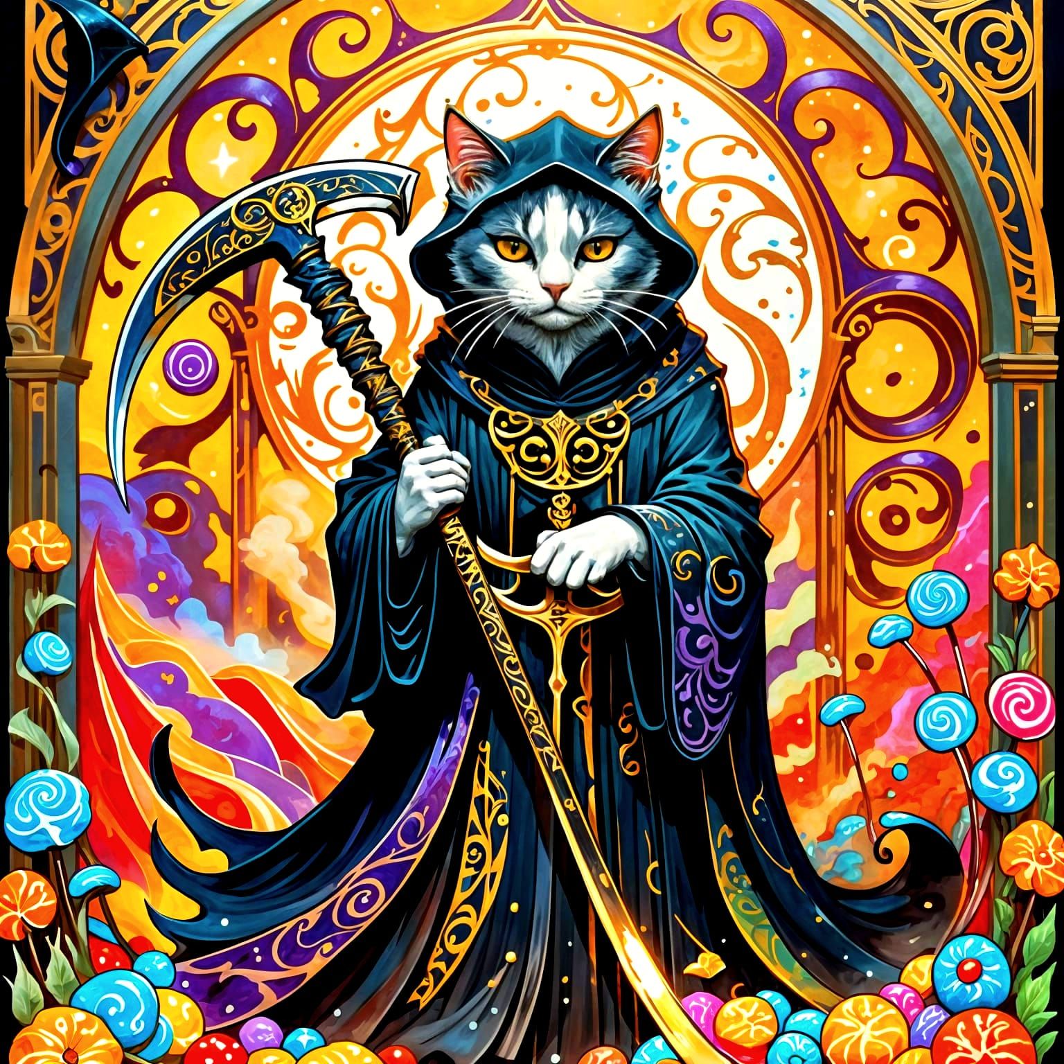 Whimsical Reaper of Mirth and Sweets