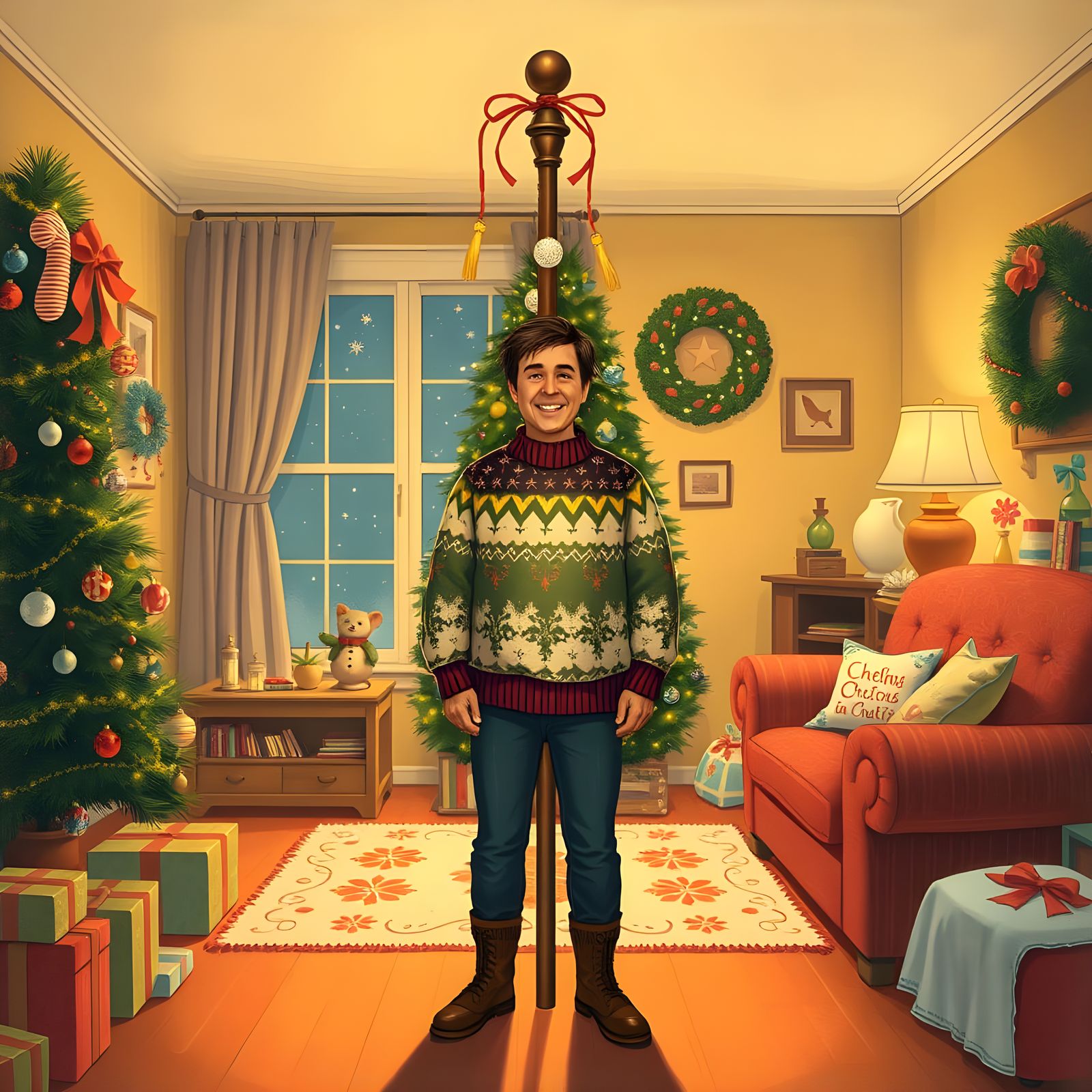 Festivus Celebration in Rockwell Style