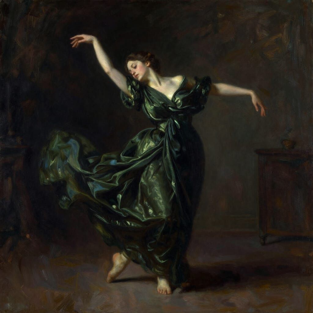 Sensuous Dancer in Dramatic Chiaroscuro Lighting