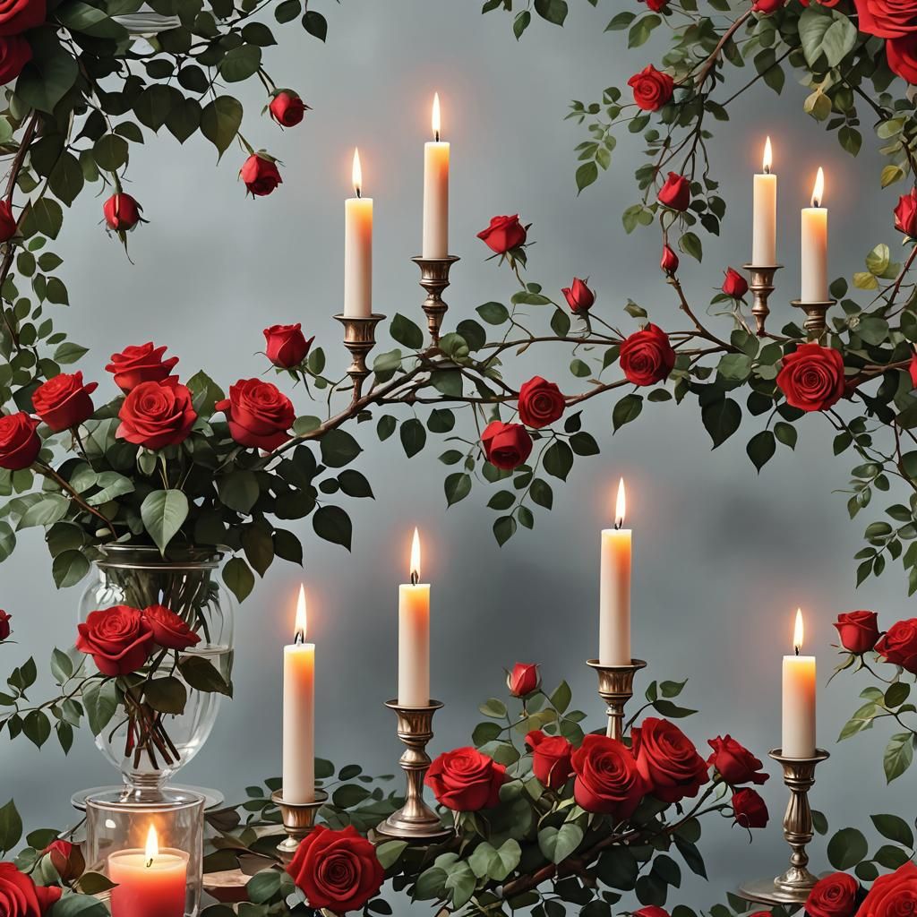 Rosas e Velas
