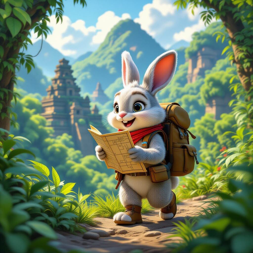 Bun Bun Backpacking vacation