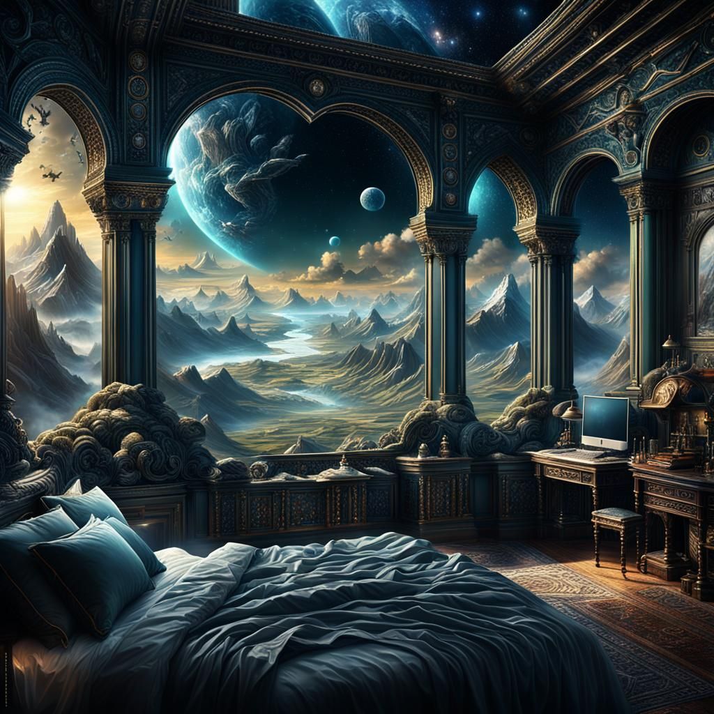 Cinematic Digital Matte Painting of Inner Peace