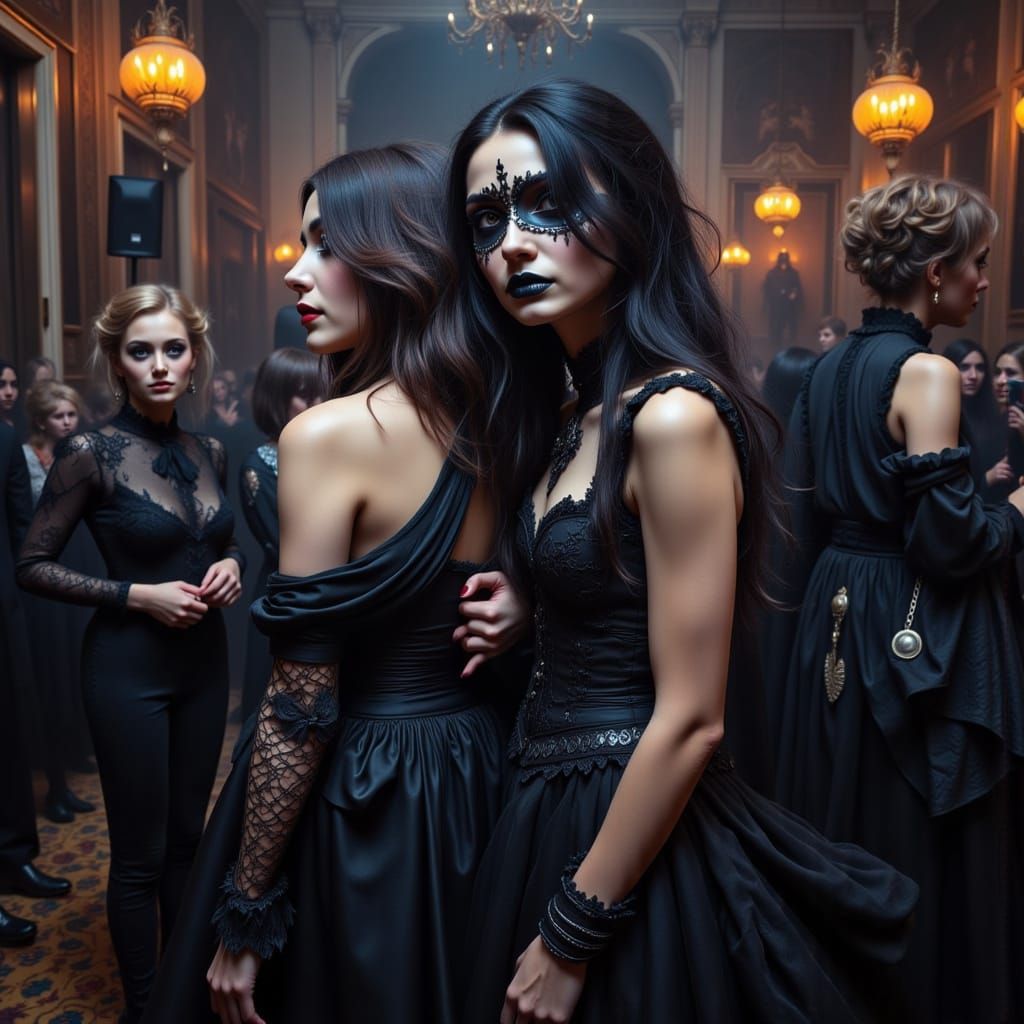 Gothic Church Costume Party with Cinematic Masquerade