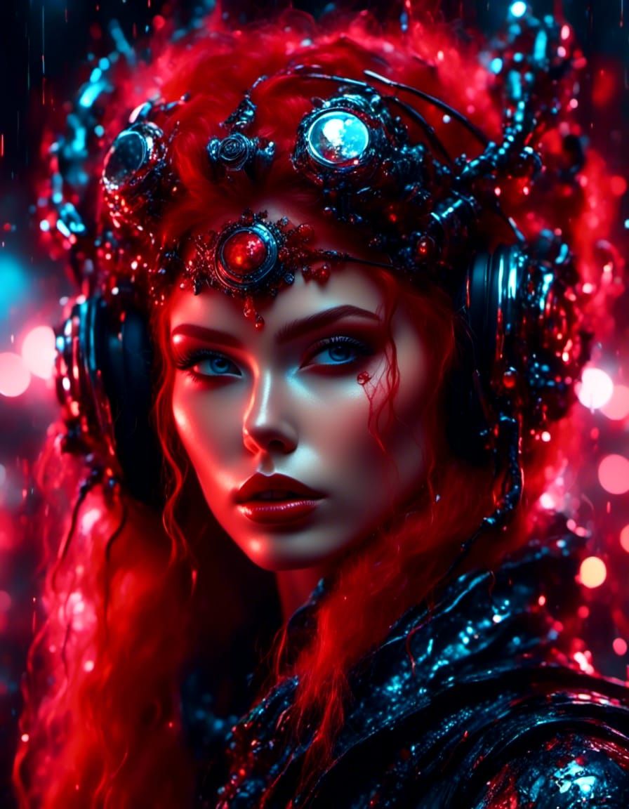 Redpunk Glitched Monoandroid