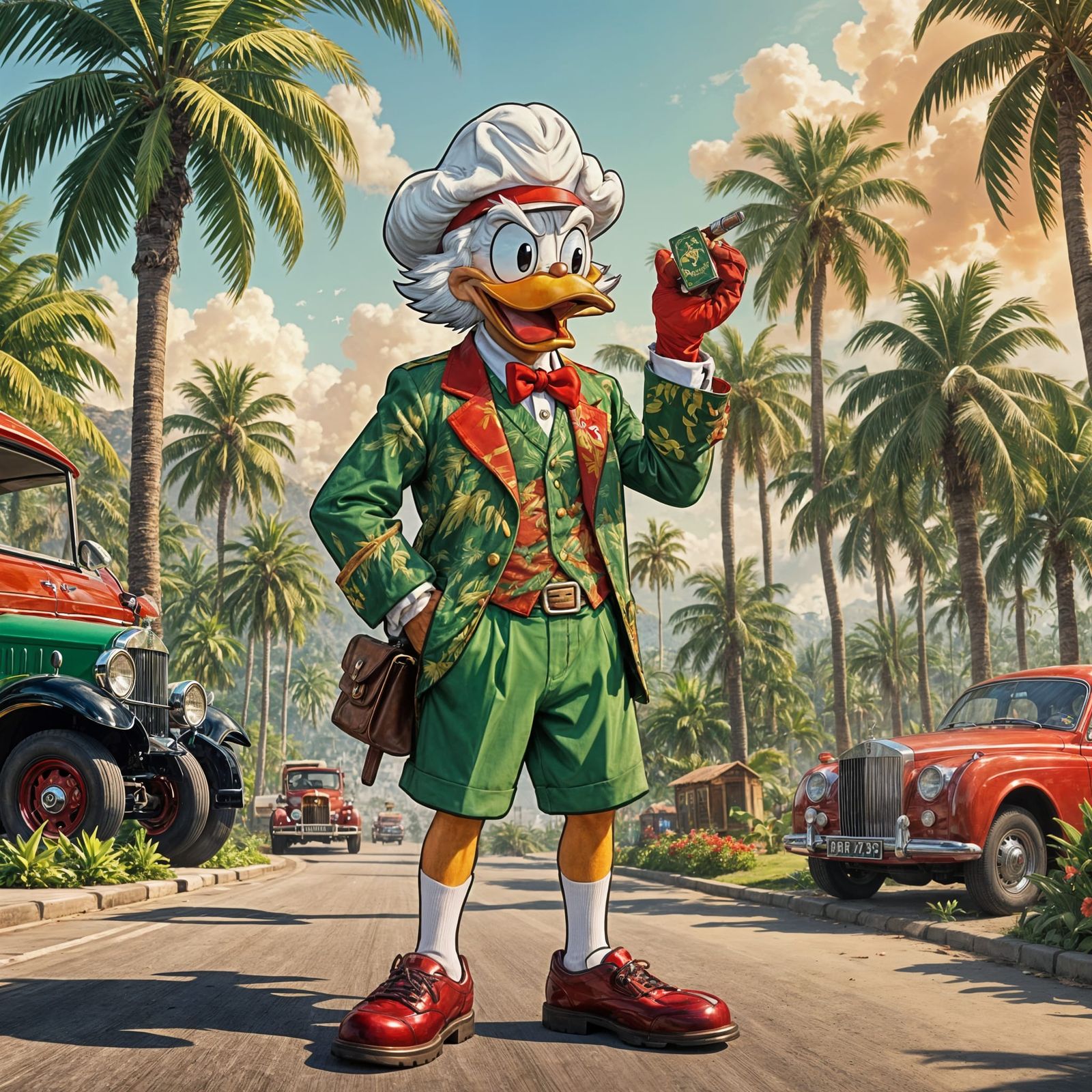 Scrooge McDuck Buys a Red Rolls Royce: Pixar Animation