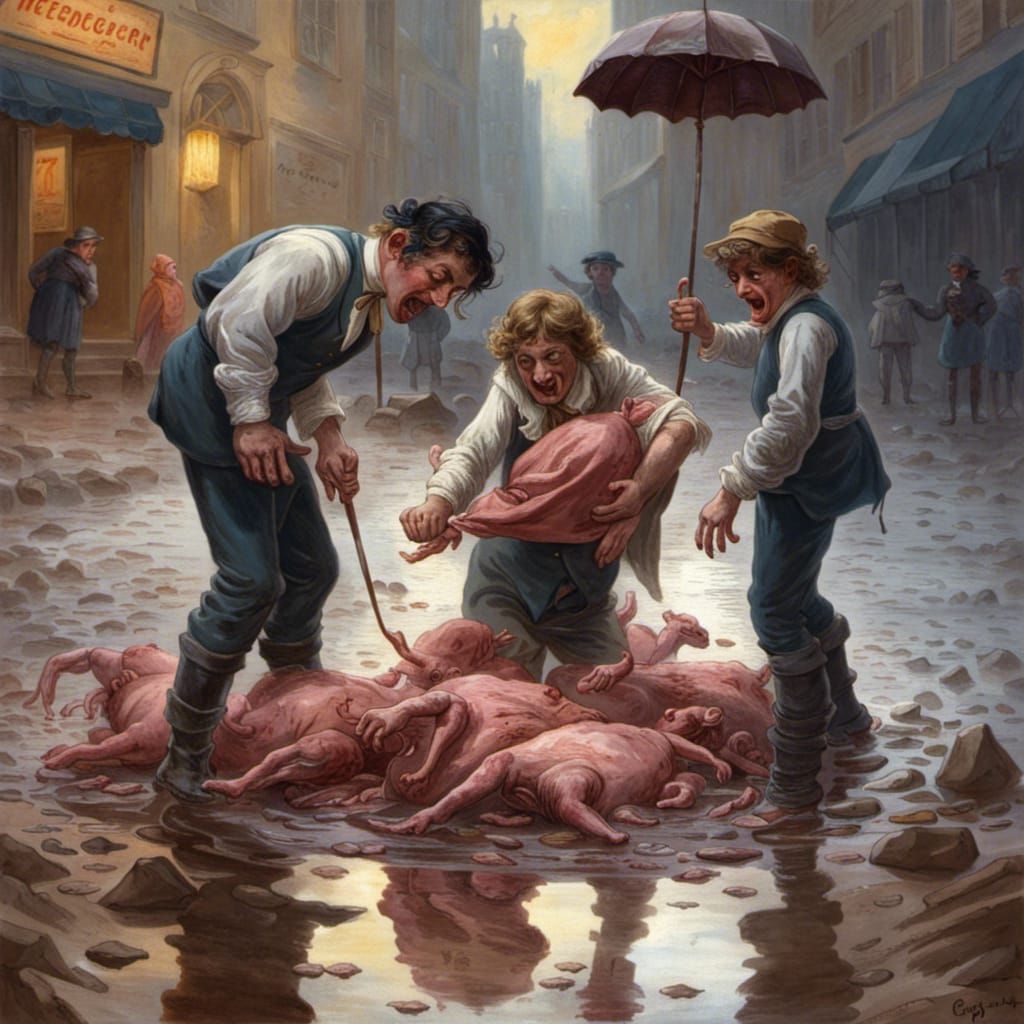 Oldtime Cashiers Frolicking in a Puddle of Meat II