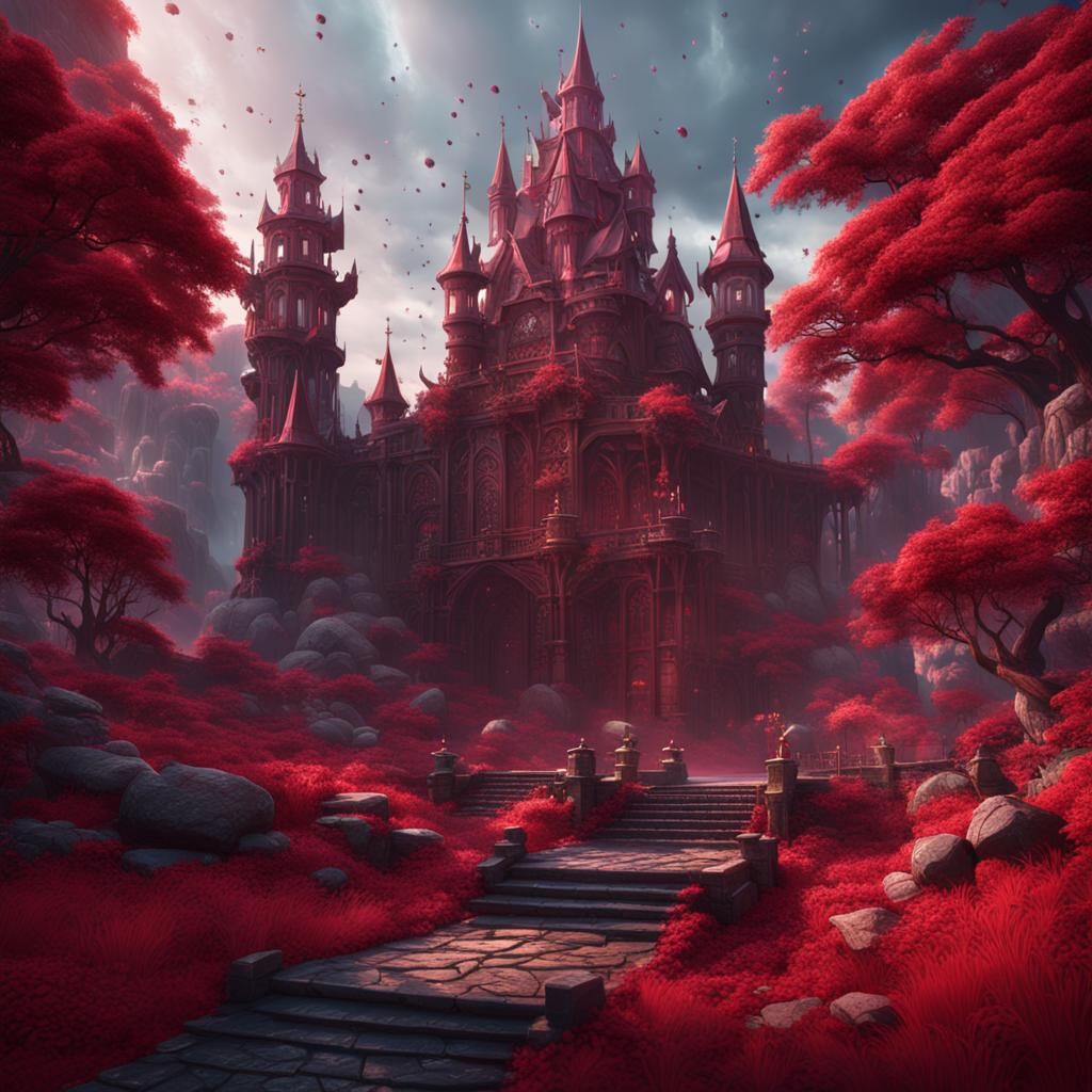 Detailed Ruby Gem in Fantasy Concept Art