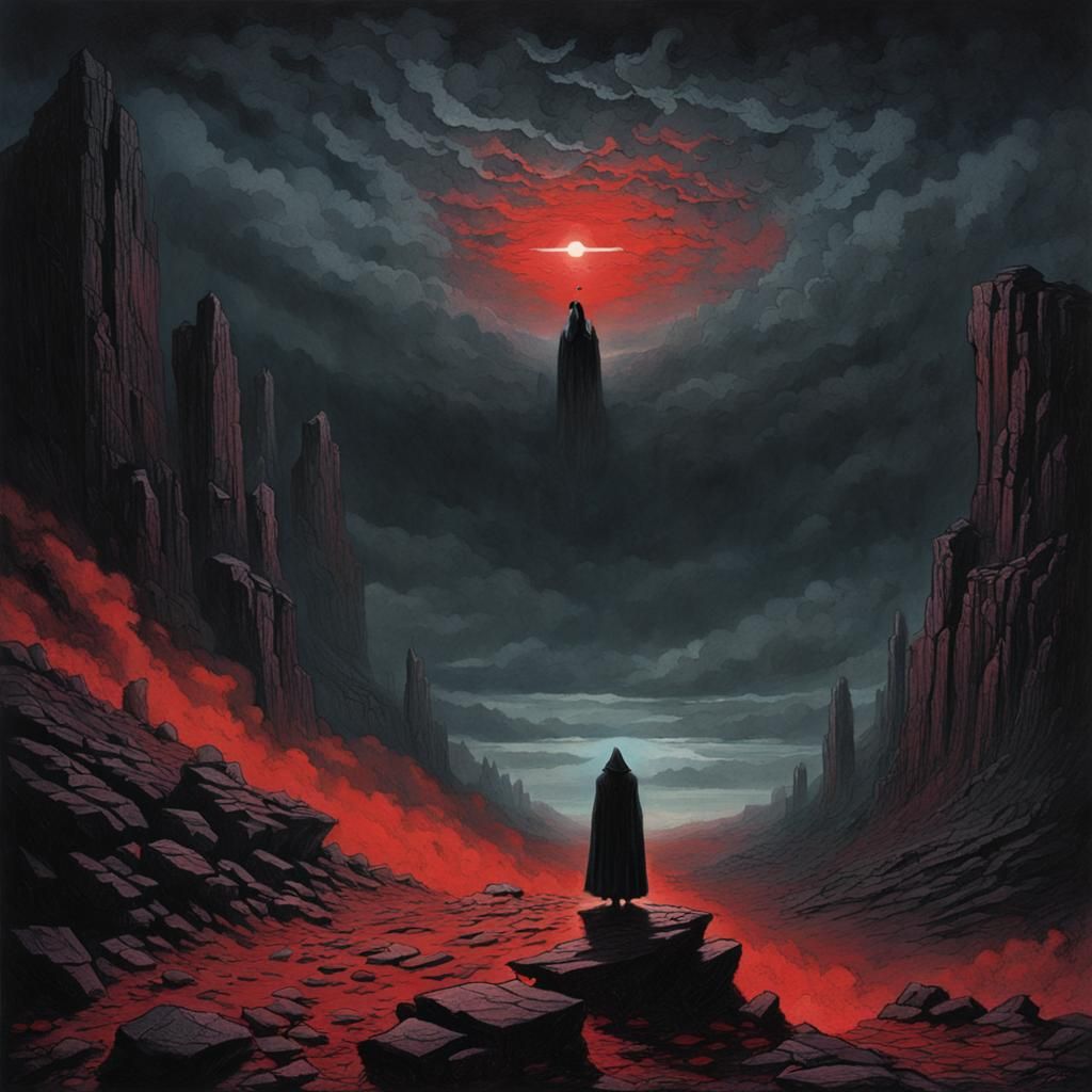 in darkness gaze upon a fallen star