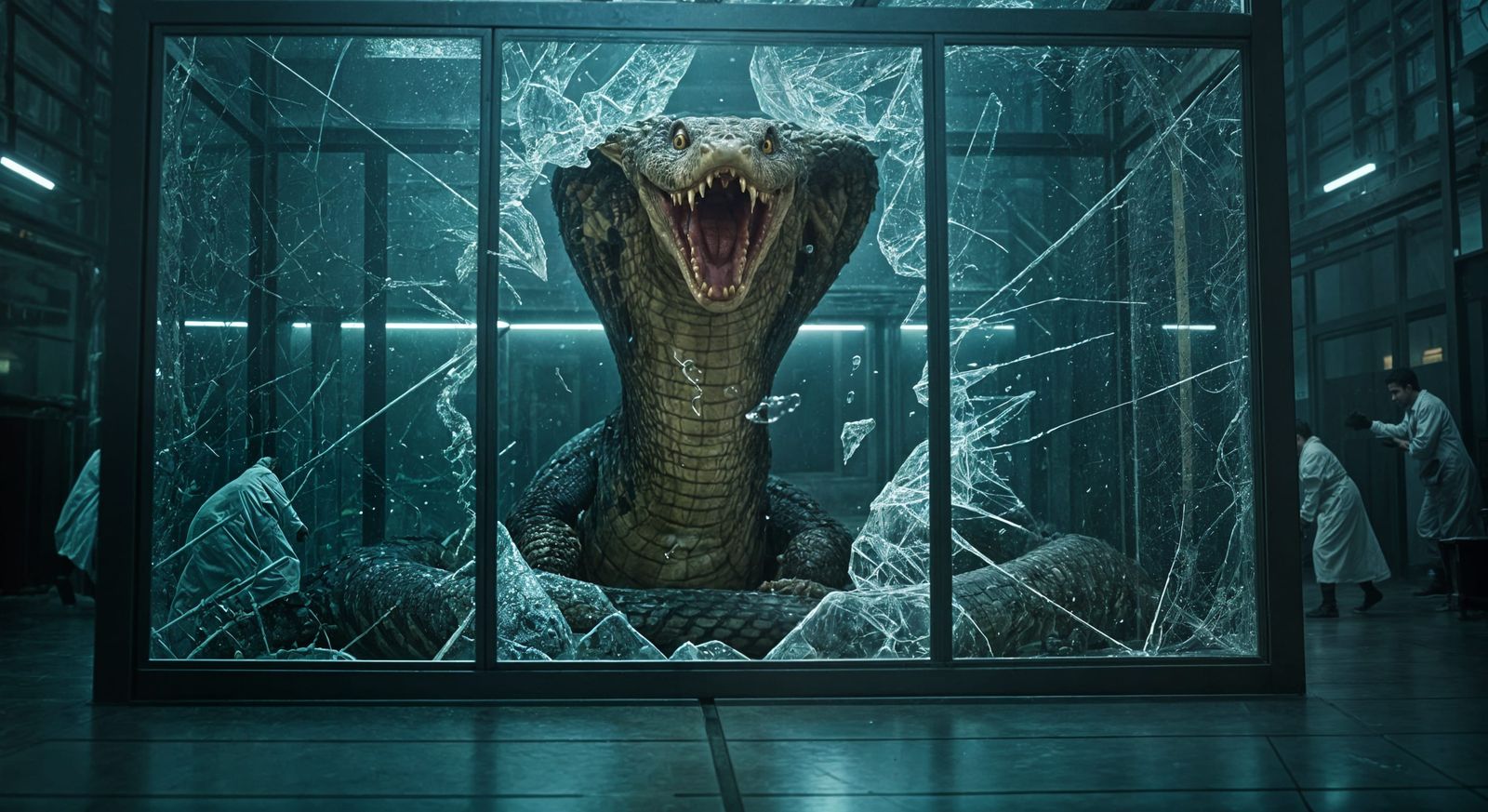 Horrifying Cobra-Crocodile Hybrid Escapes Laboratory