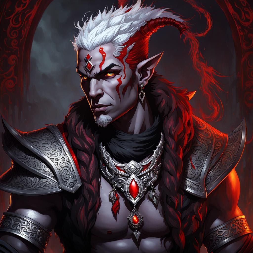 Fantasy Rogue with Silver Hair, Dark Fantasy Concept Art