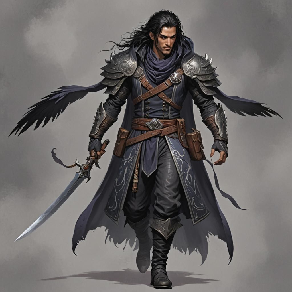 Shadar-Kai Fighter/Warlock in Raven Queen's Service