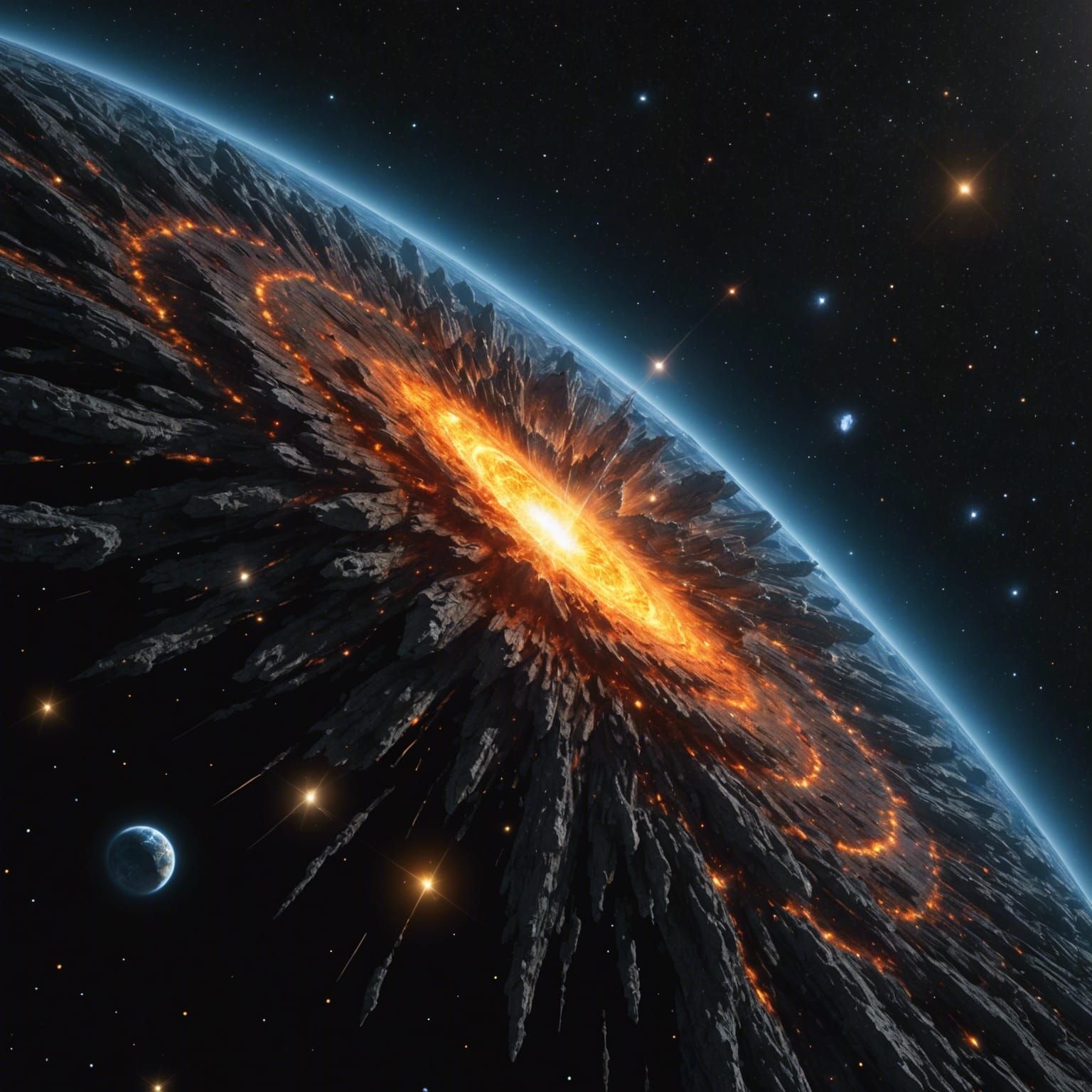 Big Bang Creation: Ultrarealistic 4K Divine Moment