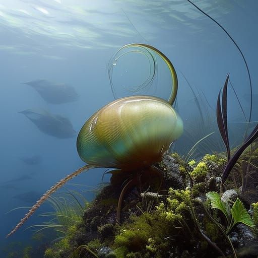 Rainforest in Snail Shell: Digital Fine Art