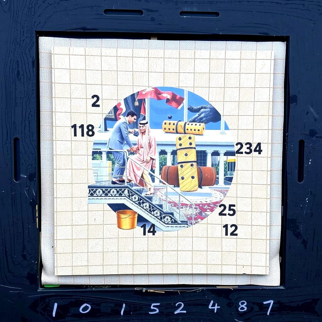 Surreal Labyrinth Inspired by Magritte and Jasper Johns