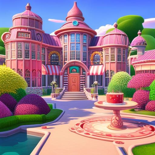 Candy Art Style Sims 4 Magic Realm Home