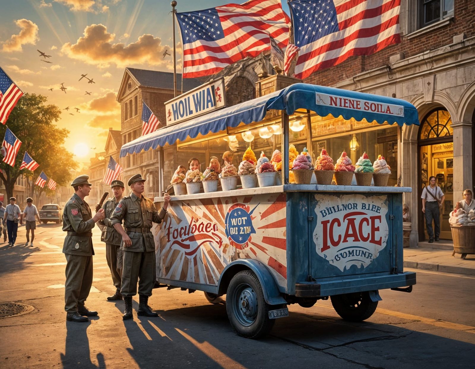 Ice Cream Cones: World War II Allies