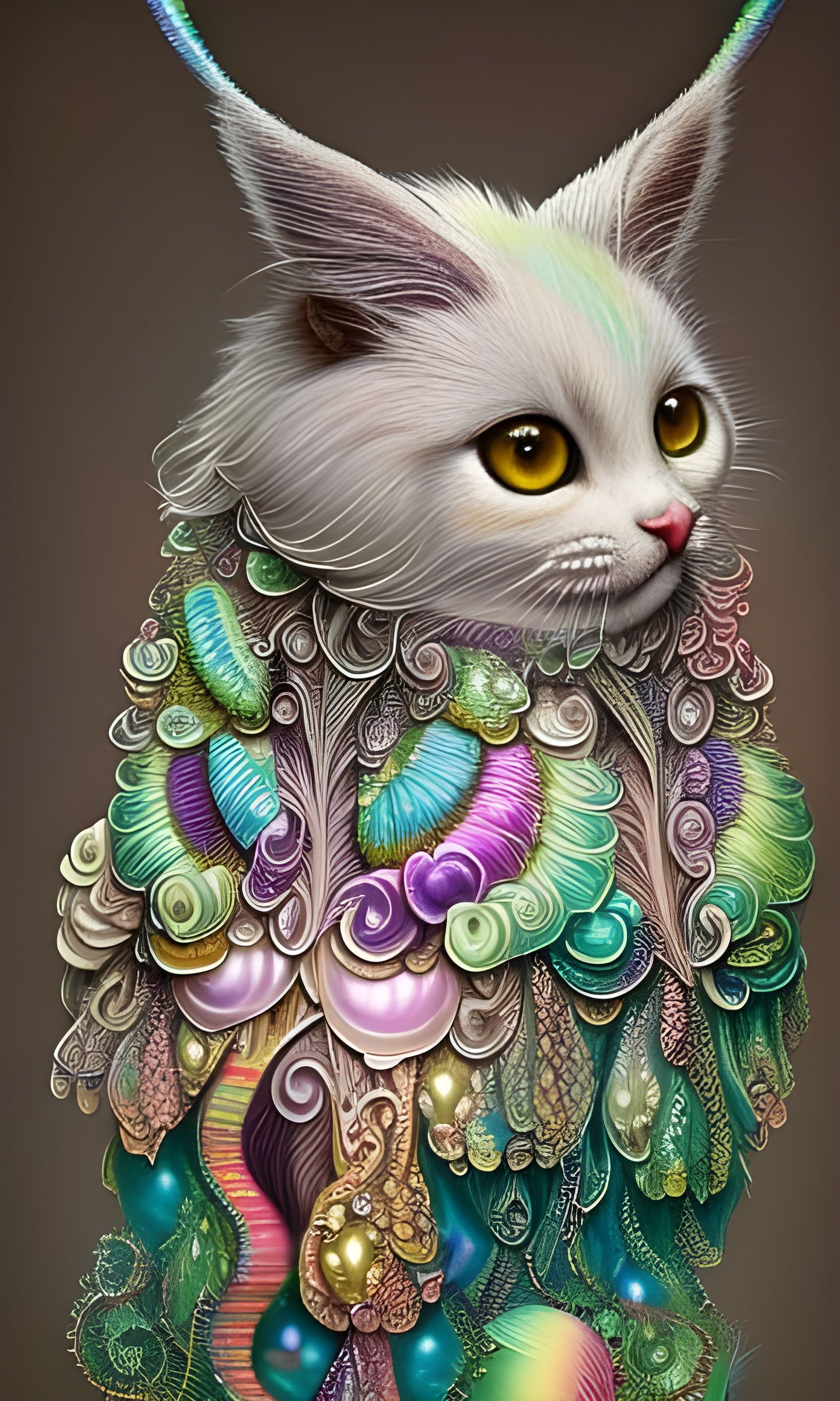 Magical Filigree Creation in Iridescent Hues