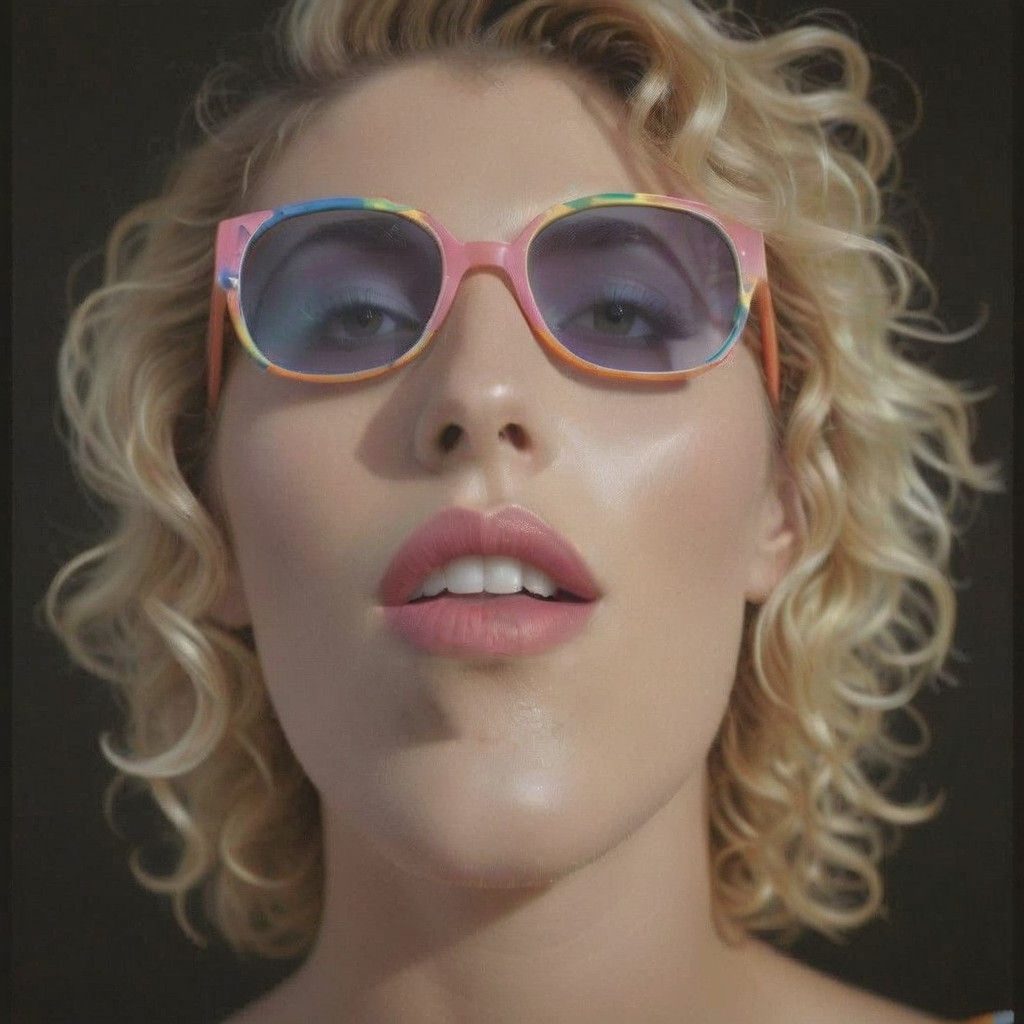 Woman in Retro Sunglasses