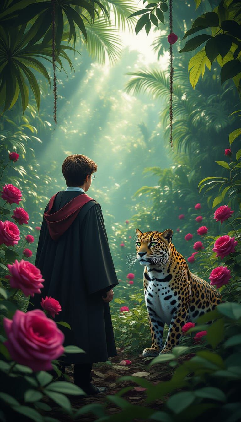 Harry Potter in Jungle, Cinematic Film Still