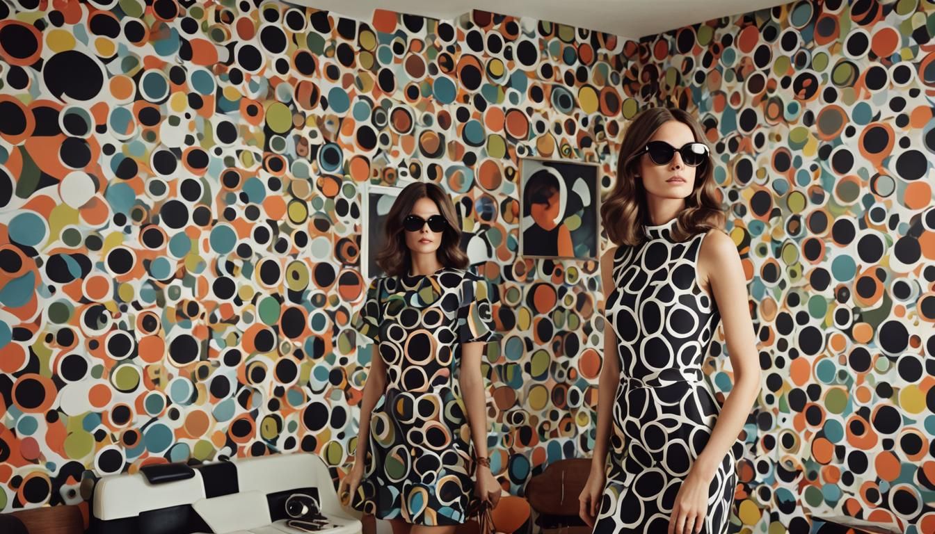 French Model in 1970s Style Room