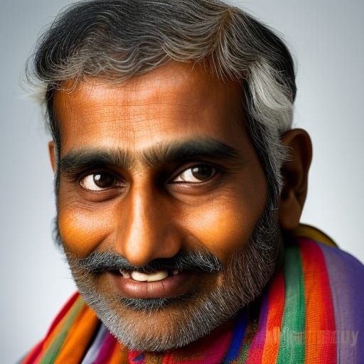 Professional Portrait of Indian Man with Bokeh