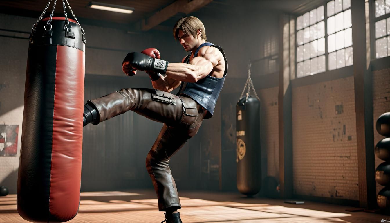 Leon S. Kennedy Training at The Punching Bag