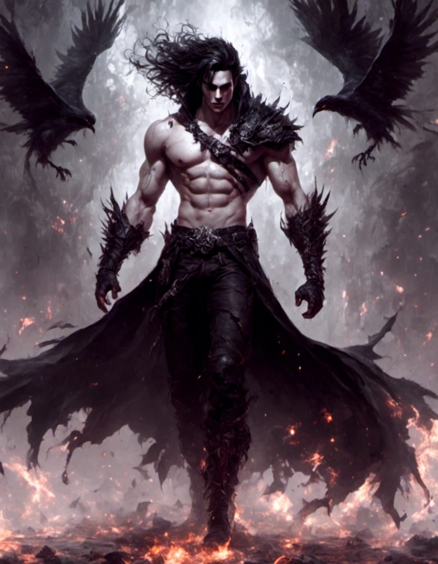 Pale Man with Clawed Hands Fantasy Concept