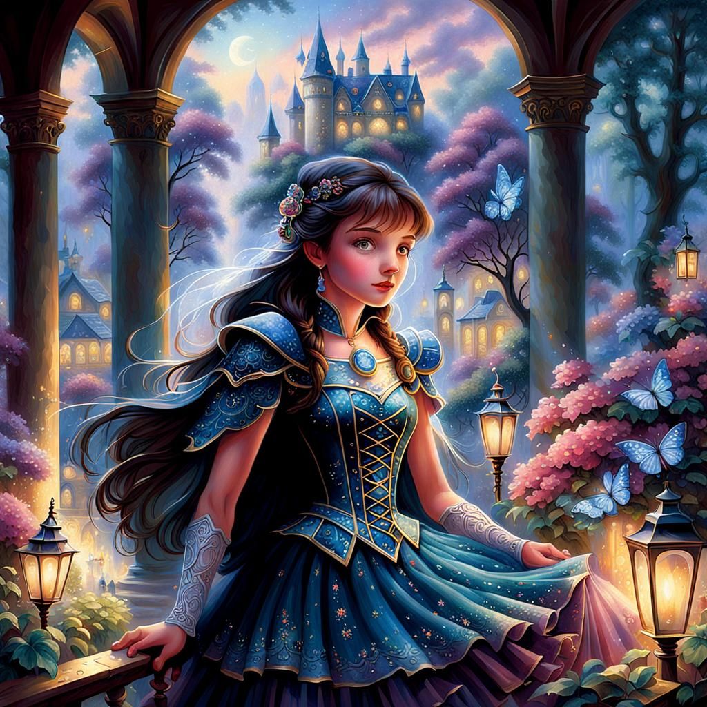 Sparkling Fantasy Landscape with Magical Details