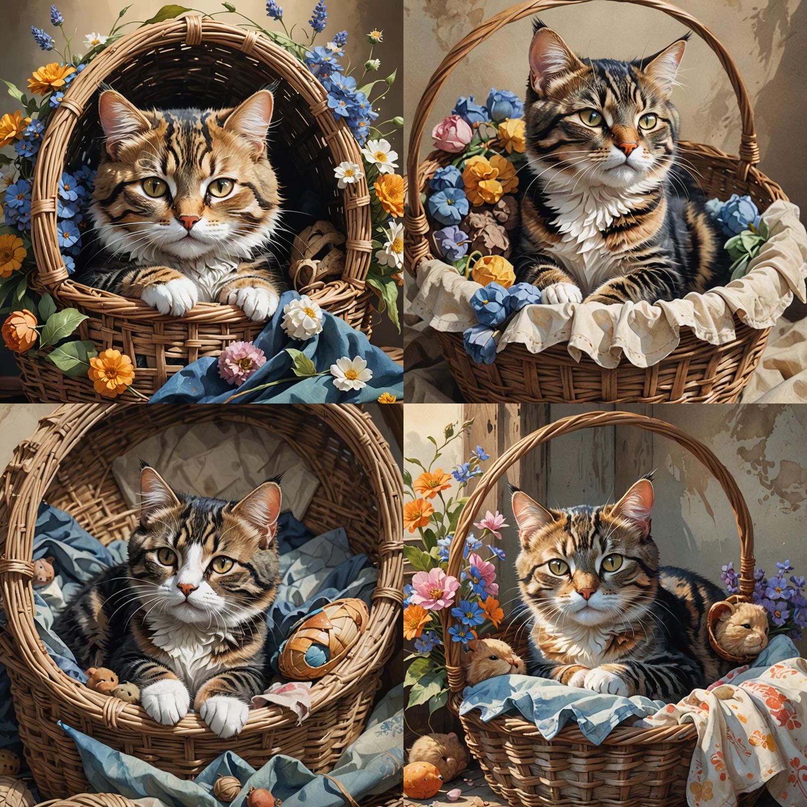 Cute Cat Sleeping: Watercolour Portrait