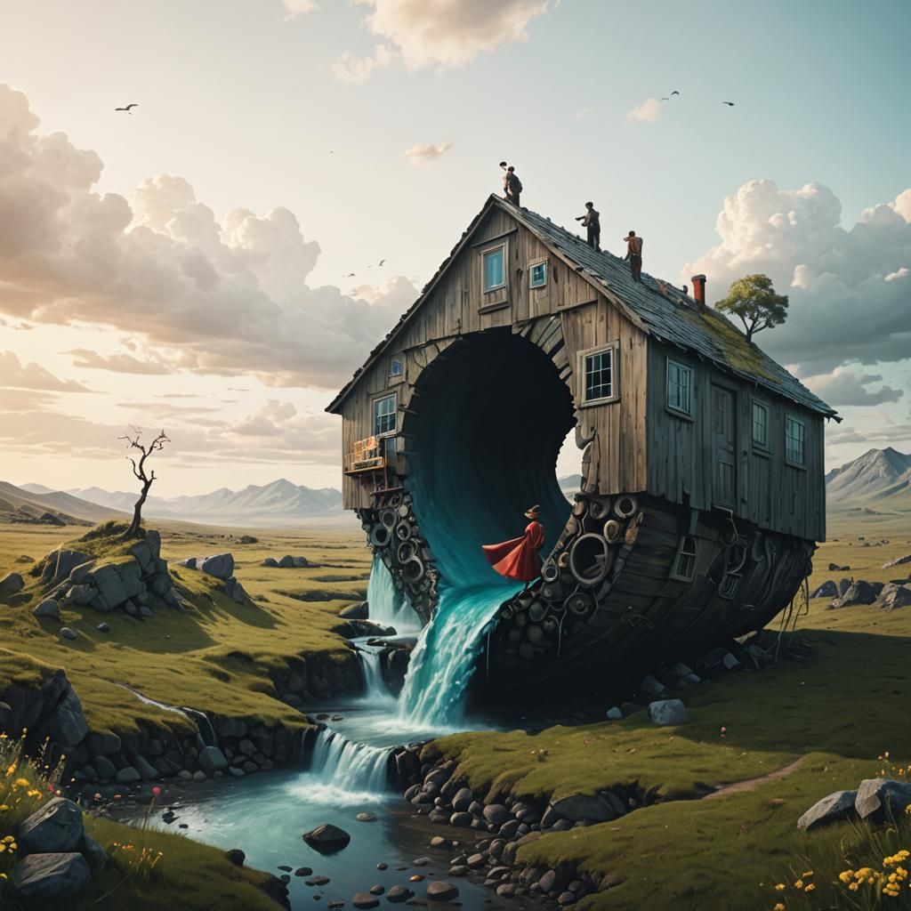 Epic Surreal Whimsy in Distorted Reality