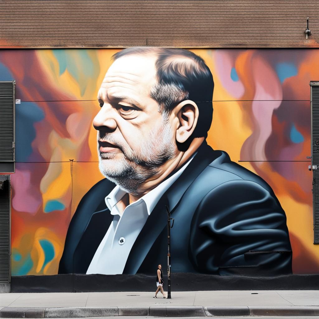 Controversial Figure as a Detailed Mural Painting