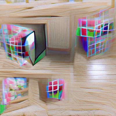 Anime Style Render of a Simple Cube
