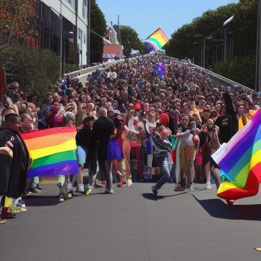 Rainbow Flag Symbolizing LGBTQ+ Pride