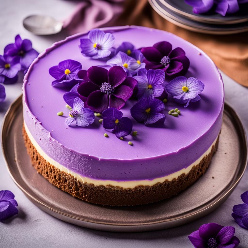 Parma Violet Cheesecake