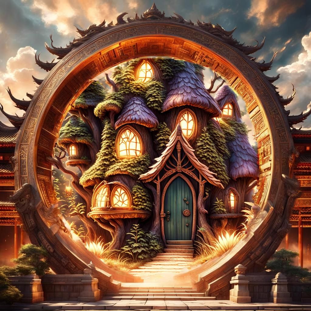 Enchanted Forest Path to Fairy House on Artstation