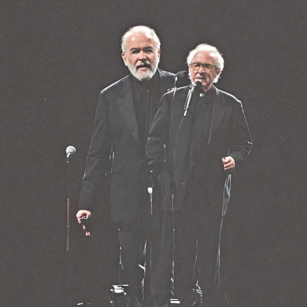 Comedian Delivers Stand-Up Monologue on Stage