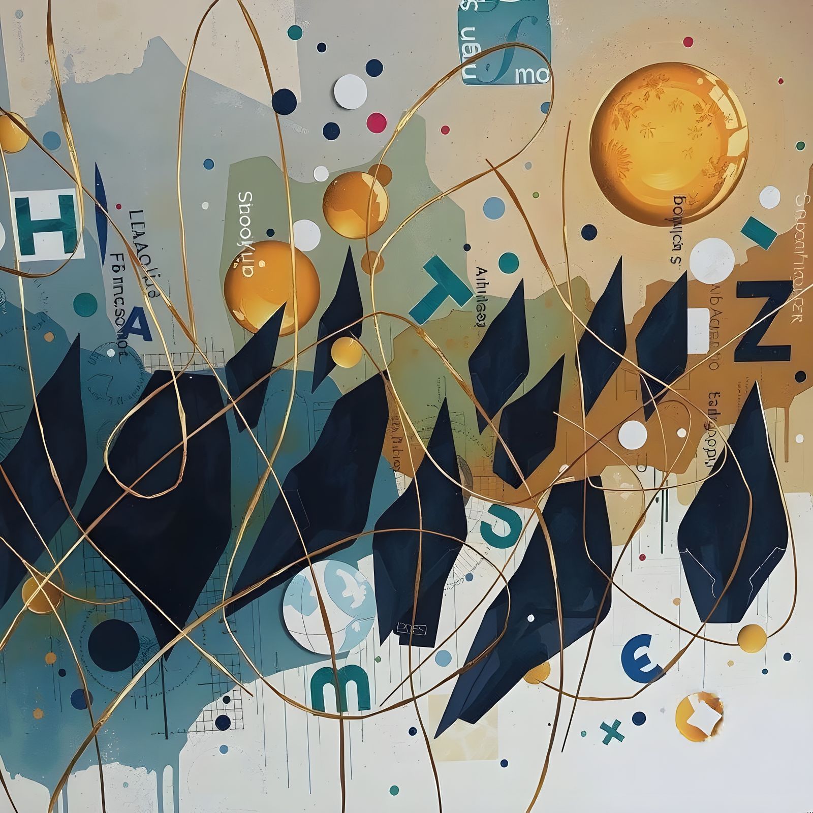 Golden Hour Abstract Art