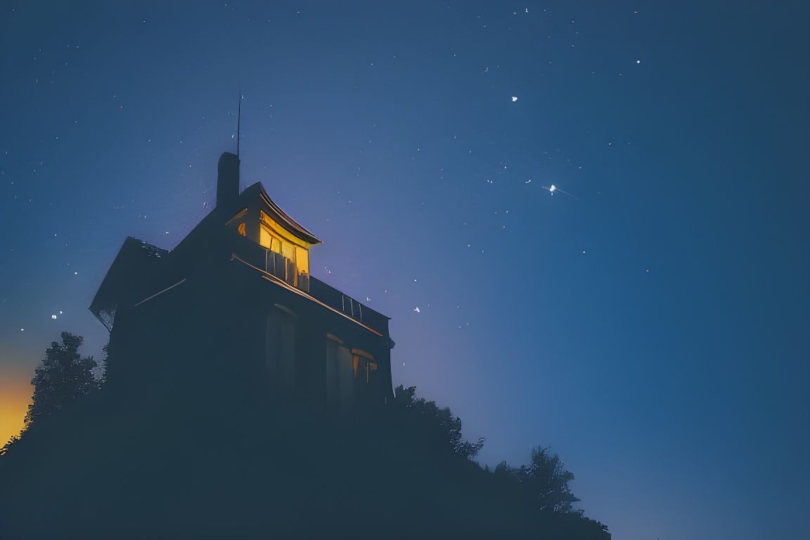 AI Generated Image of Night Skies