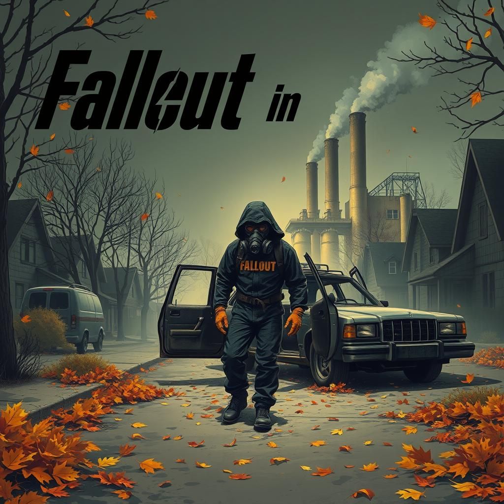 Post-Nuclear Autumn: A Haunting Suburban Scene