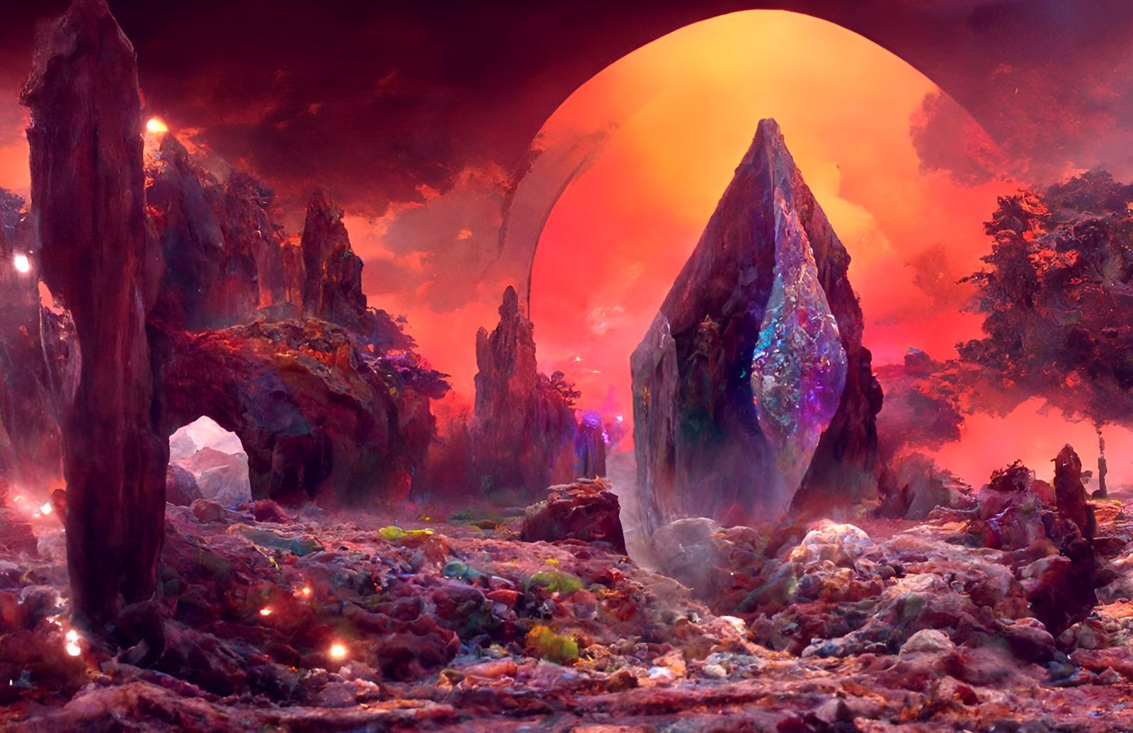 Magic Geode Portal to Alien Garden World