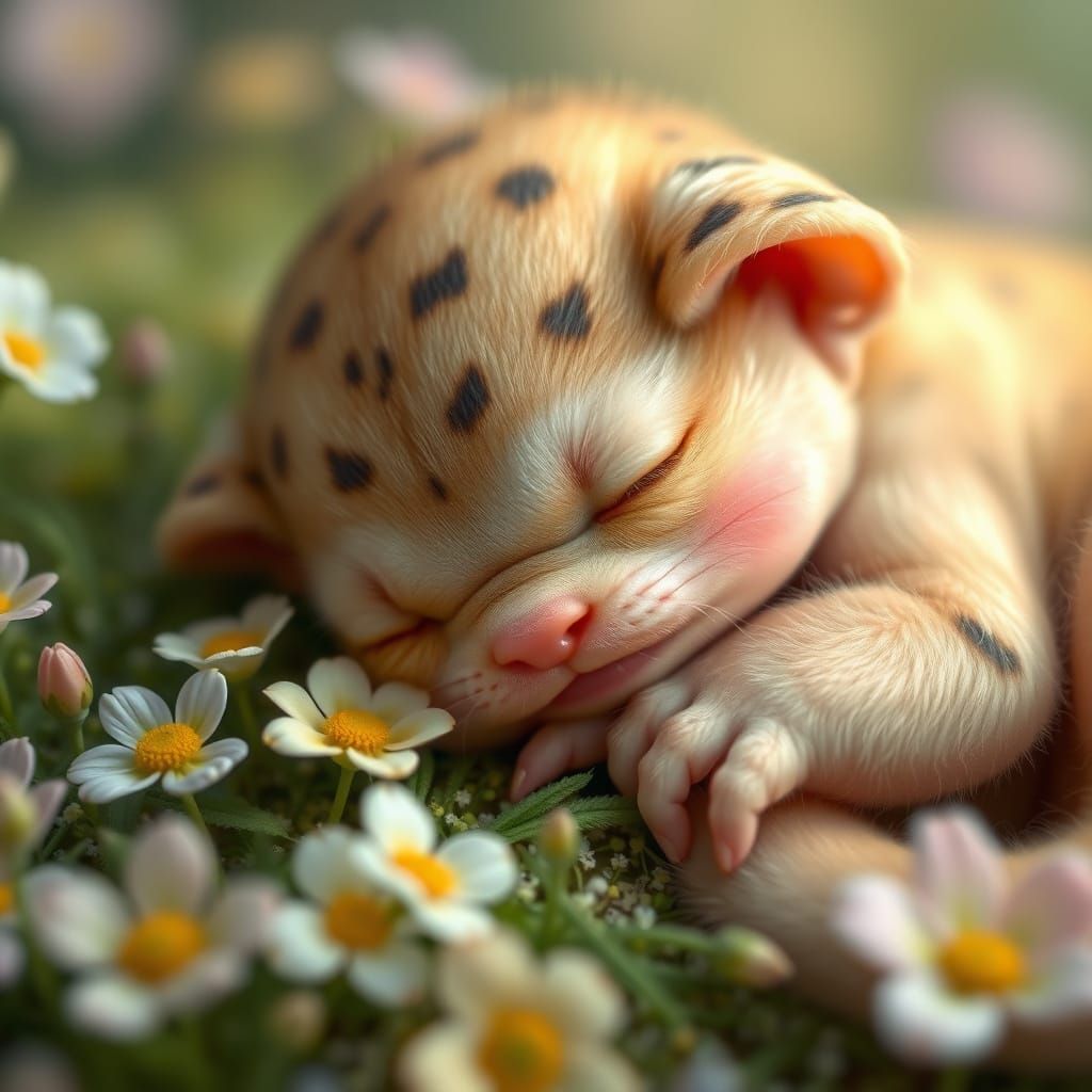 Spring's Gentle Awakening in Whimsical Realism