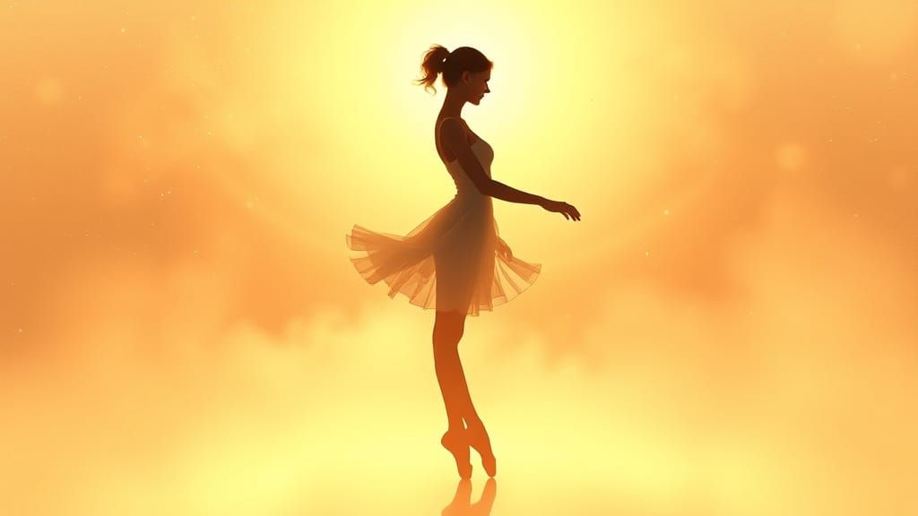 Ethereal Ballerina in Soft Pastel Hues