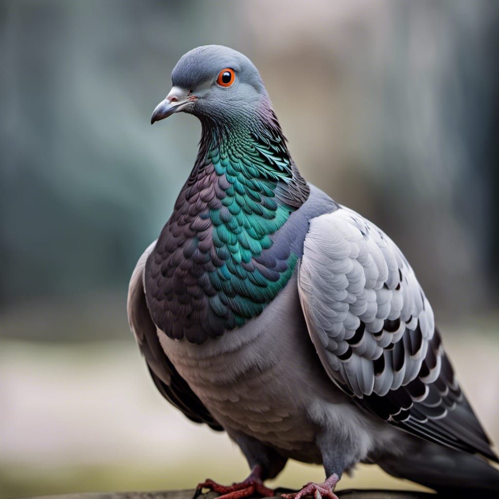 Portrait of a very beautiful pigeon