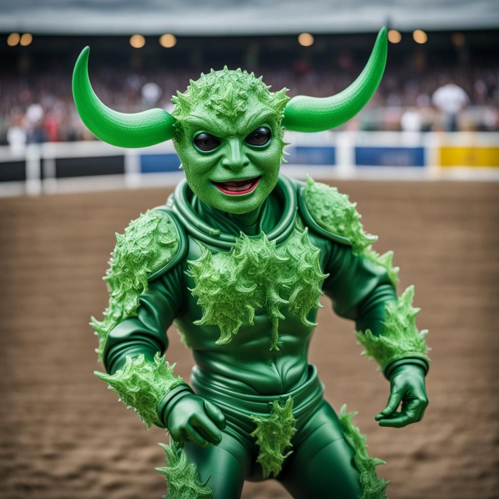 Alien Rodeo Rider: High-Resolution 8k Photography