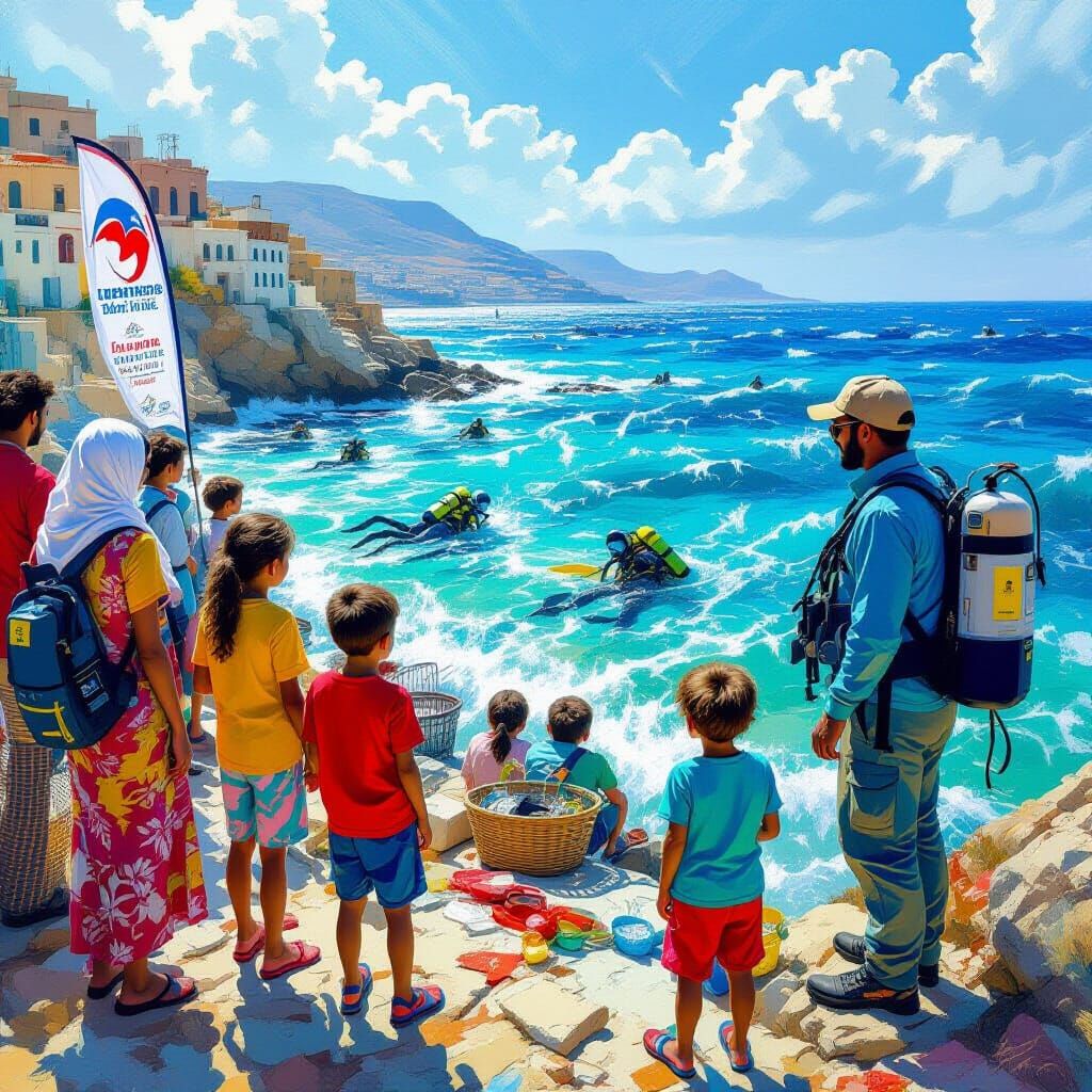 Lebanese Coast Cleanup: Divers Extract Ghost Nets