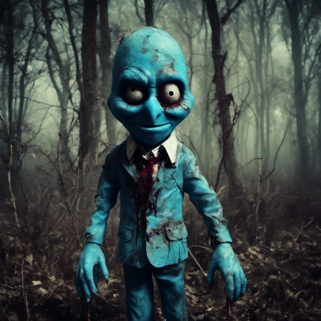 It’s really quite disturbing when you try and turn Slendy into a Smurf